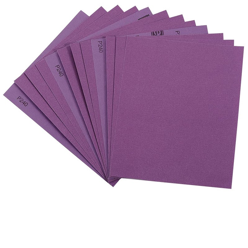 Arilier Sandpaper 240 Grit, Wet Dry Sanding Sheets 9 x 11 Inch, Advanced White Fused Alumina Abrasive Sander Paper for Wood Furniture Finishing, Metal Sanding, Automotive Polishing,12-Sheets - Image 1